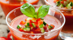 Herbapol przepis Malinowo-pomidorowe gazpacho